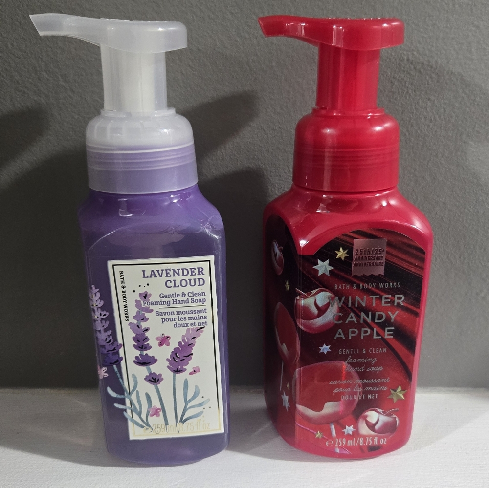 2 BATH & BODY WORKS FOAMING HAND SOAPS